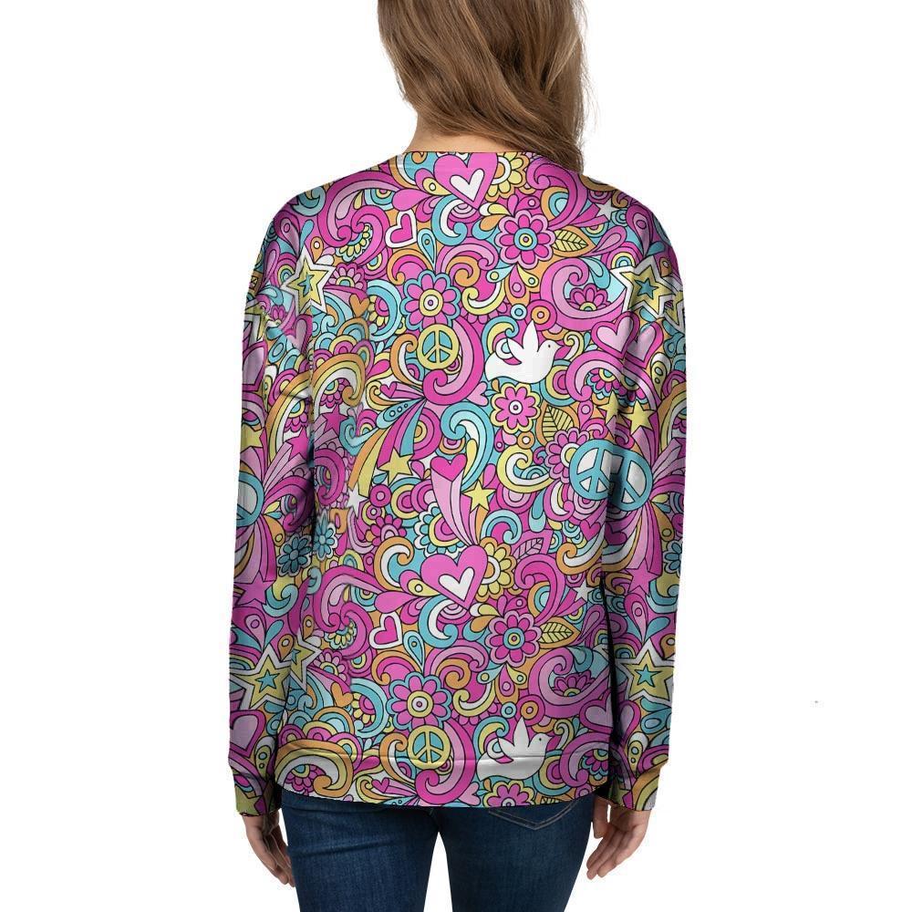 Abstract Hippie Women's Sweatshirt-grizzshop