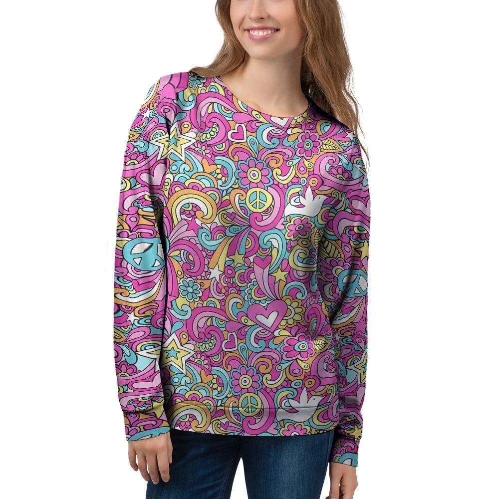 Abstract Hippie Women's Sweatshirt-grizzshop