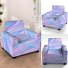 Abstract Holographic Armchair Cover-grizzshop