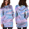 Abstract Holographic Hoodie Dress-grizzshop