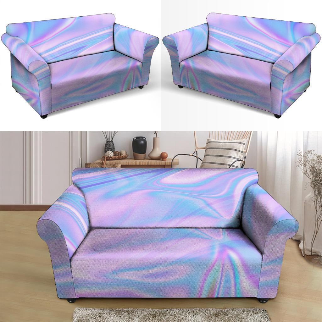 Abstract Holographic Loveseat Cover-grizzshop