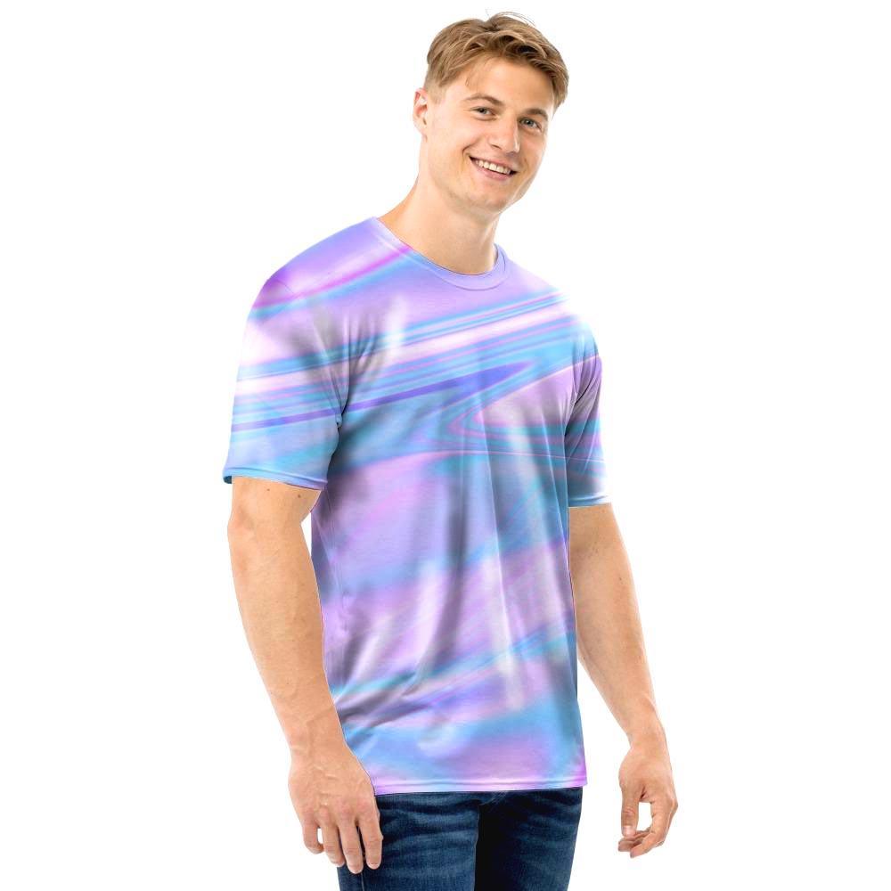 Abstract Holographic Men T Shirt-grizzshop