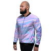 Abstract Holographic Men's Bomber Jacket-grizzshop