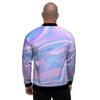 Abstract Holographic Men's Bomber Jacket-grizzshop