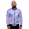 Abstract Holographic Men's Bomber Jacket-grizzshop