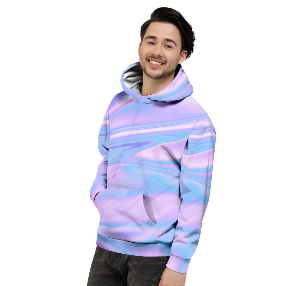 Abstract Holographic Men's Hoodie-grizzshop