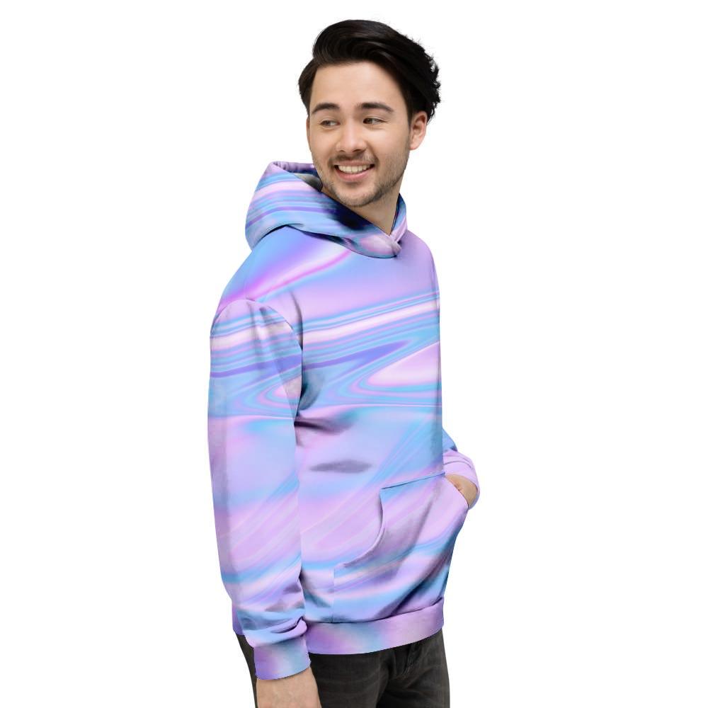 Abstract Holographic Men's Hoodie-grizzshop