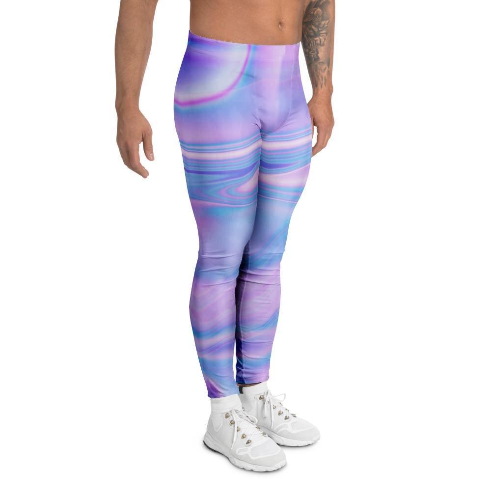 Abstract Holographic Men's Leggings-grizzshop