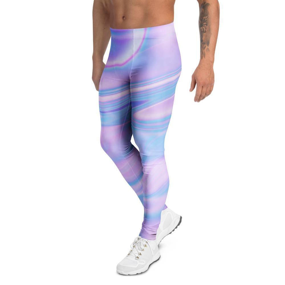 Abstract Holographic Men's Leggings-grizzshop