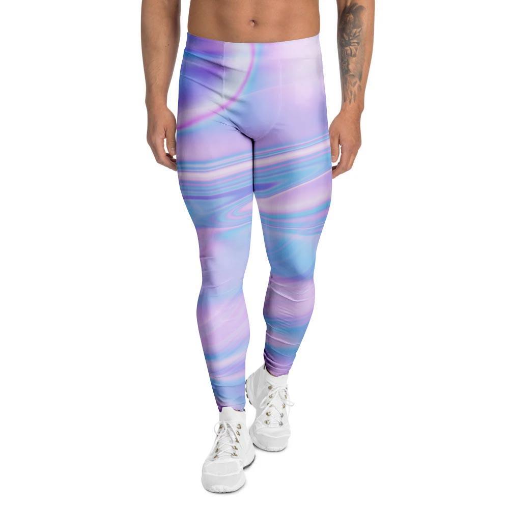 Abstract Holographic Men's Leggings-grizzshop