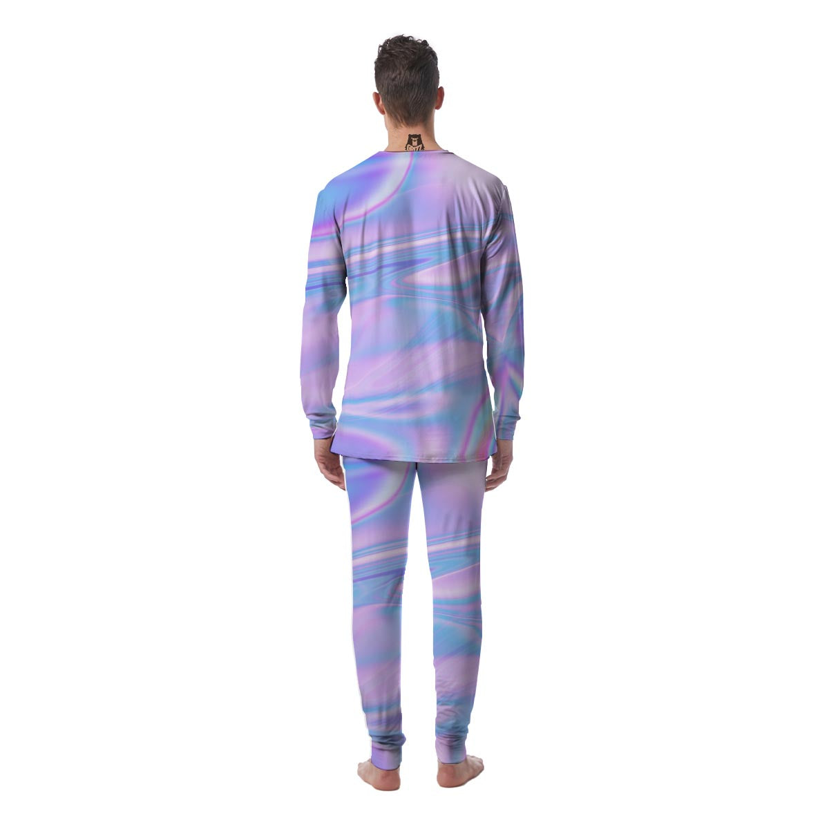 Abstract Holographic Men's Pajamas-grizzshop