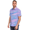 Abstract Holographic Men's Short Sleeve Shirt-grizzshop