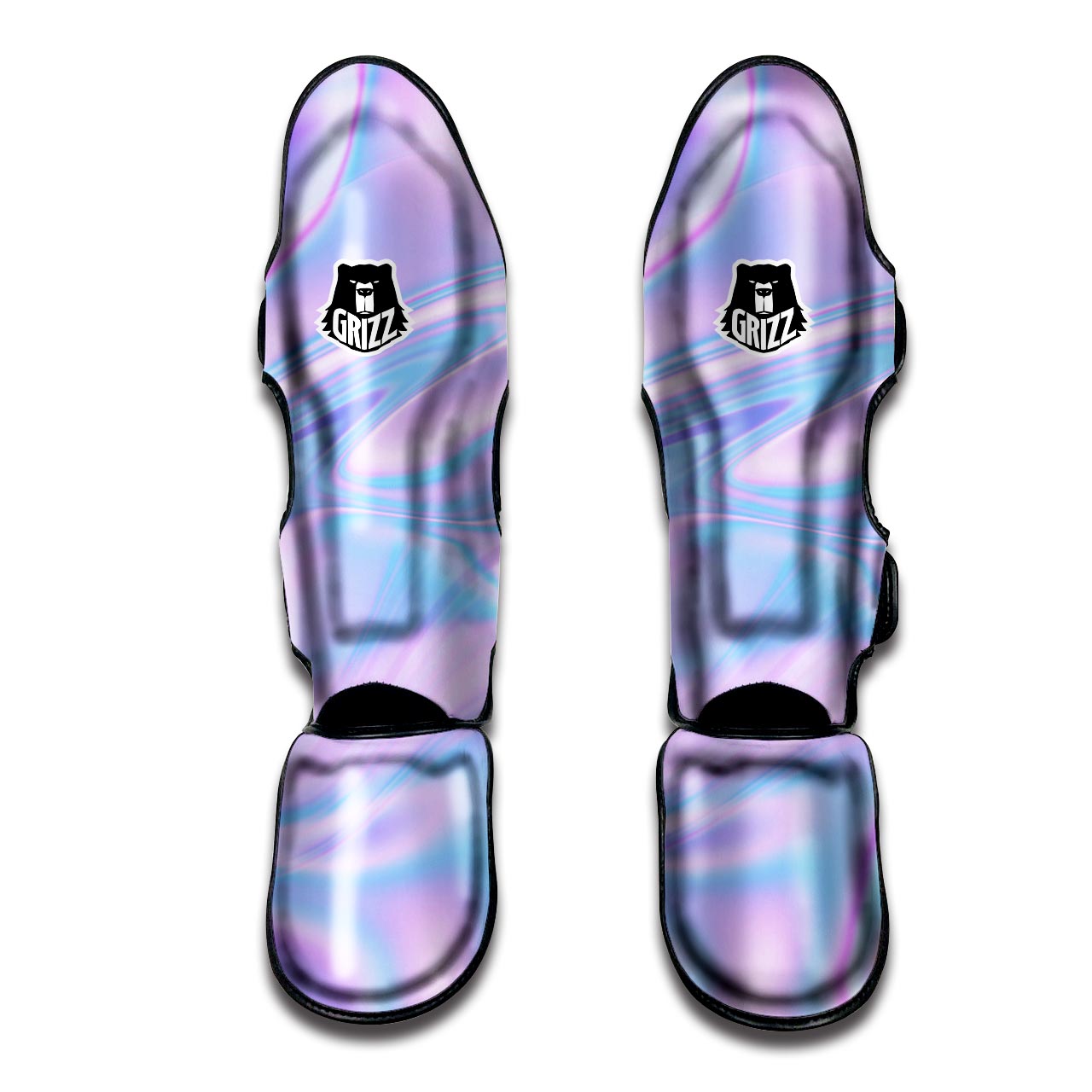 Abstract Holographic Muay Thai Shin Guard-grizzshop