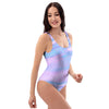 Abstract Holographic One Piece Swimsuite-grizzshop