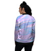 Abstract Holographic Women's Bomber Jacket-grizzshop