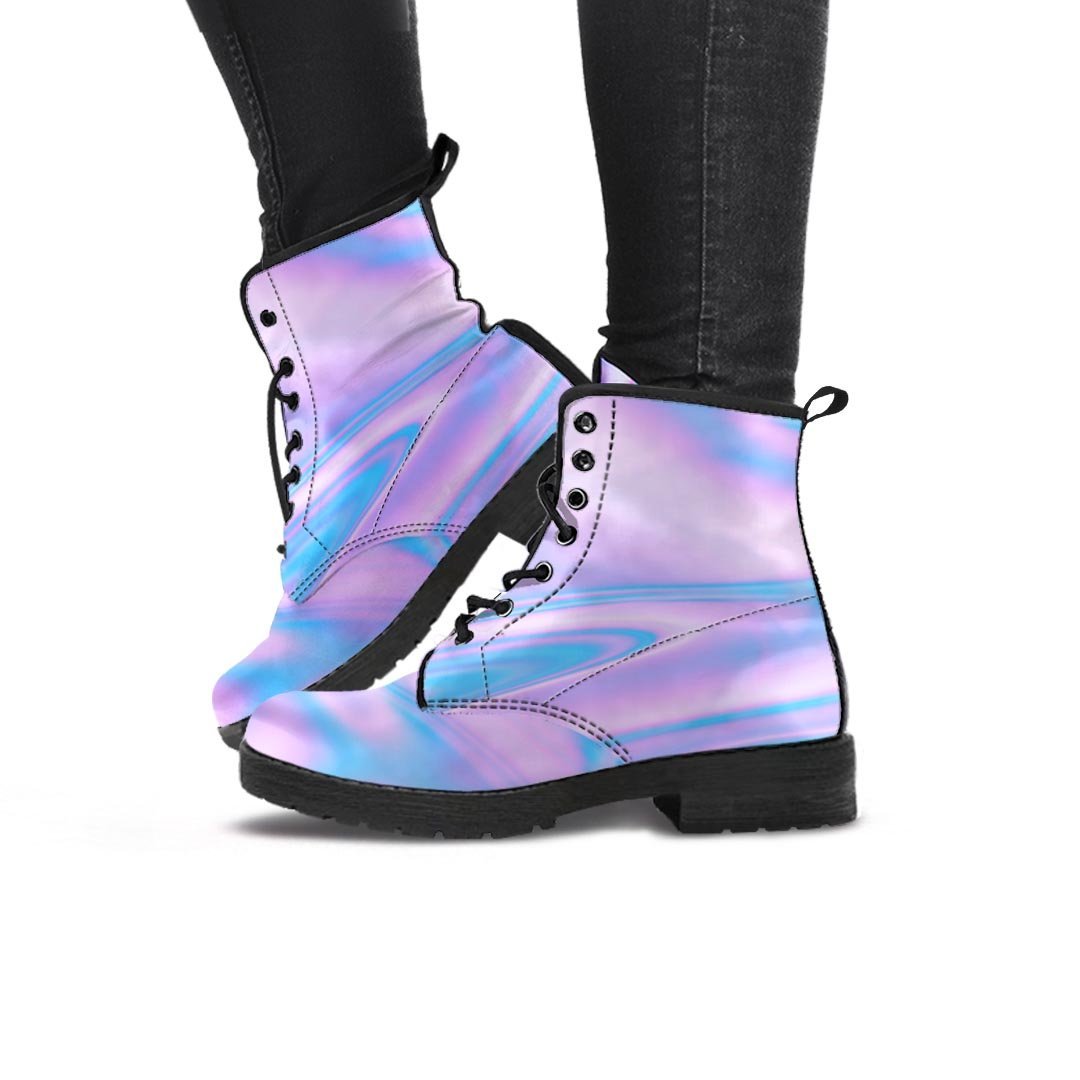 Abstract Holographic Women's Boots-grizzshop