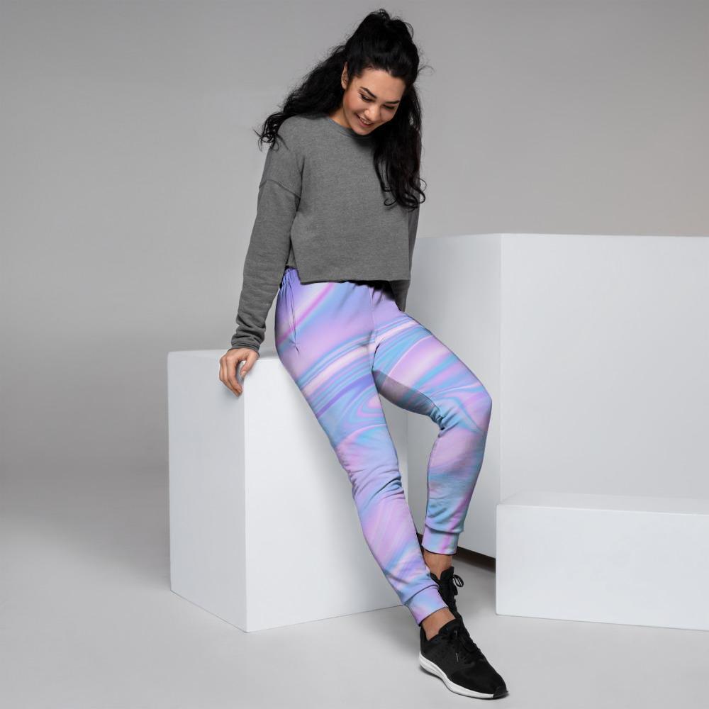 Abstract Holographic Women's Joggers-grizzshop