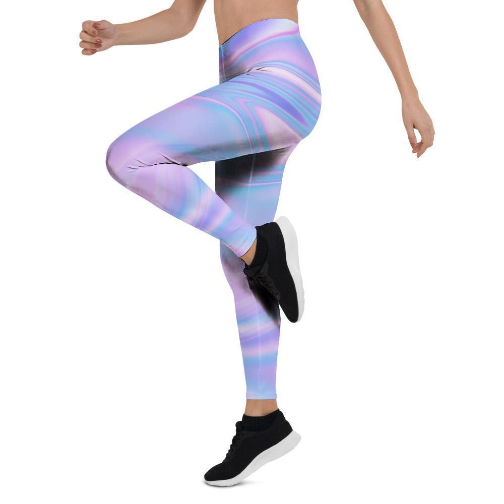 Abstract Holographic Women's Leggings-grizzshop