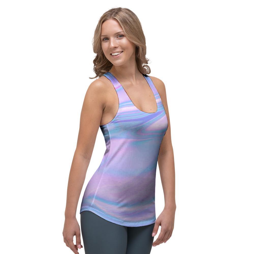 Abstract Holographic Women's Racerback Tank Top-grizzshop
