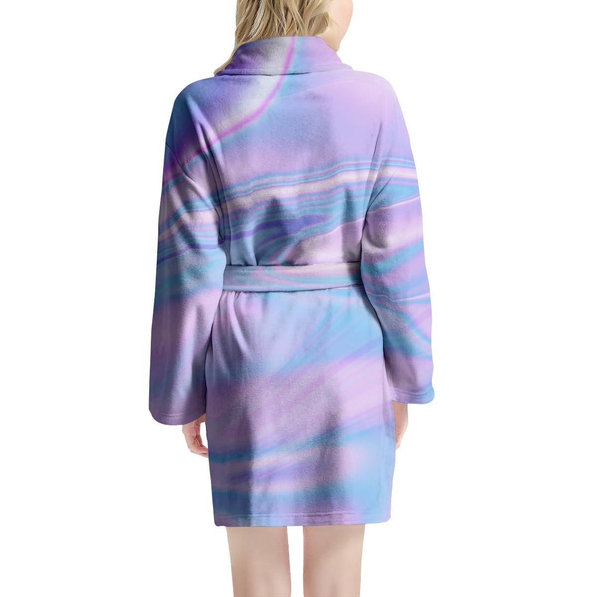 Abstract Holographic Women's Robe-grizzshop