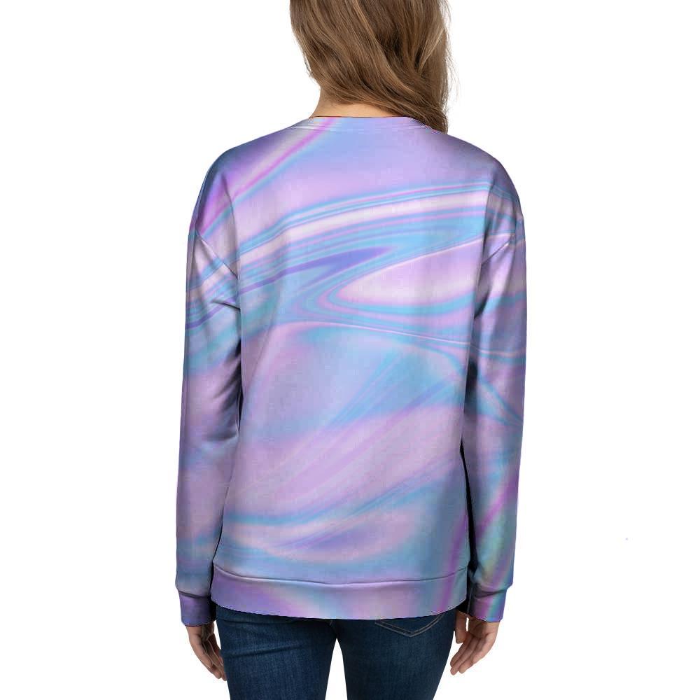 Abstract Holographic Women's Sweatshirt-grizzshop