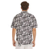 Abstract Houndstooth And Camo Print Pattern Men's Short Sleeve Shirts-grizzshop