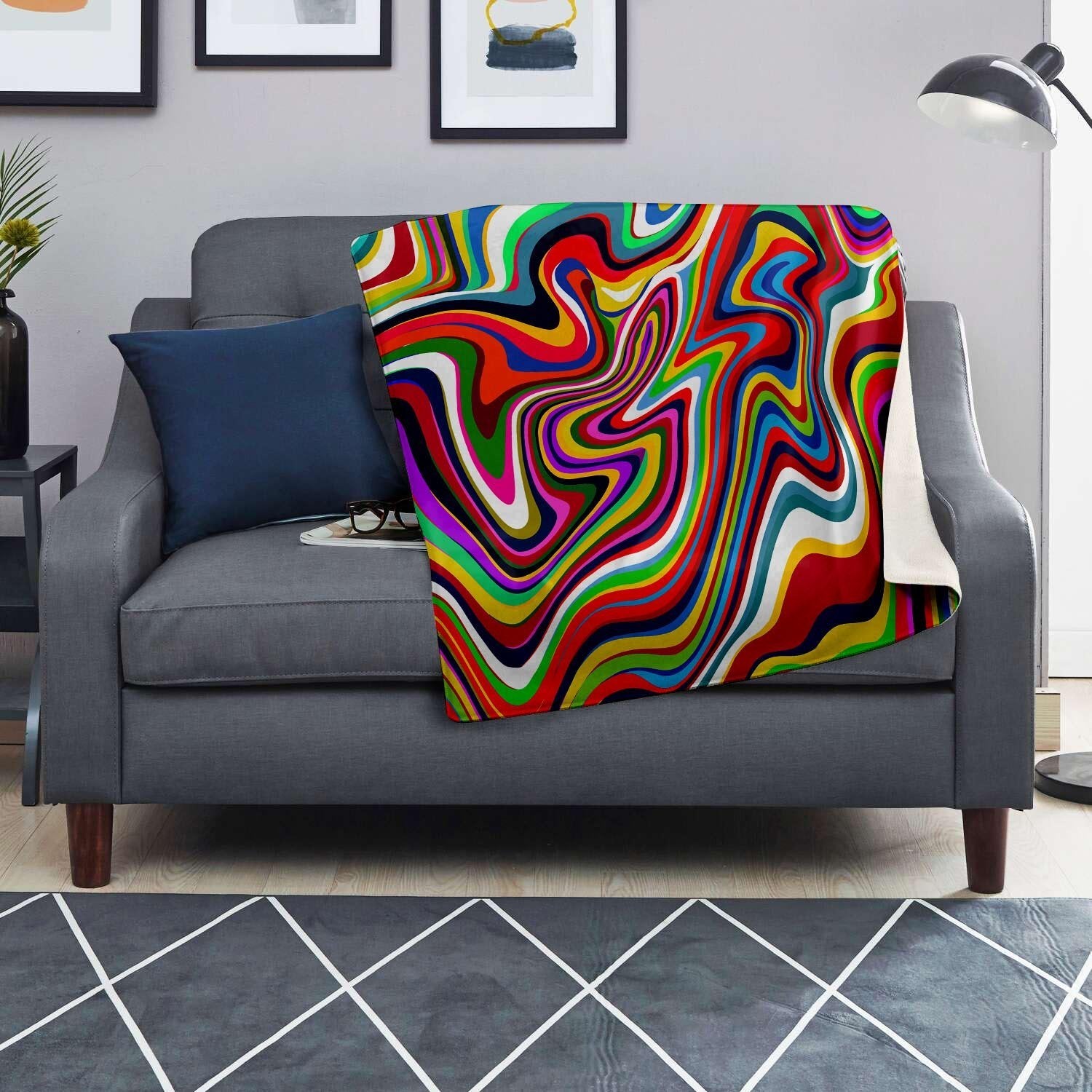 Abstract Ink Paint Blanket-grizzshop