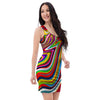 Abstract Ink Paint Bodycon Dress-grizzshop