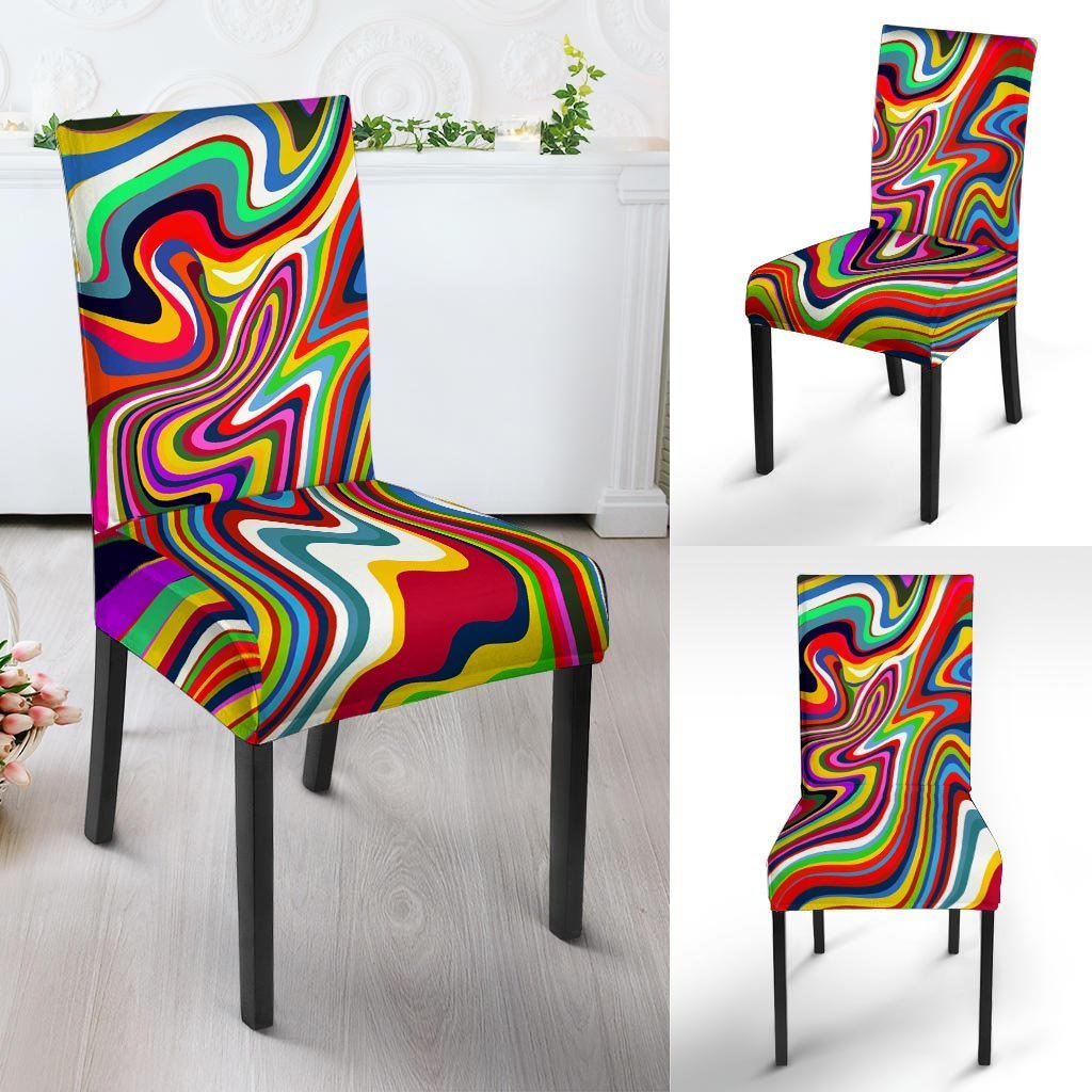 Abstract Ink Paint Chair Cover-grizzshop