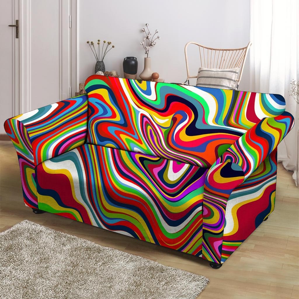 Abstract Ink Paint Loveseat Cover-grizzshop