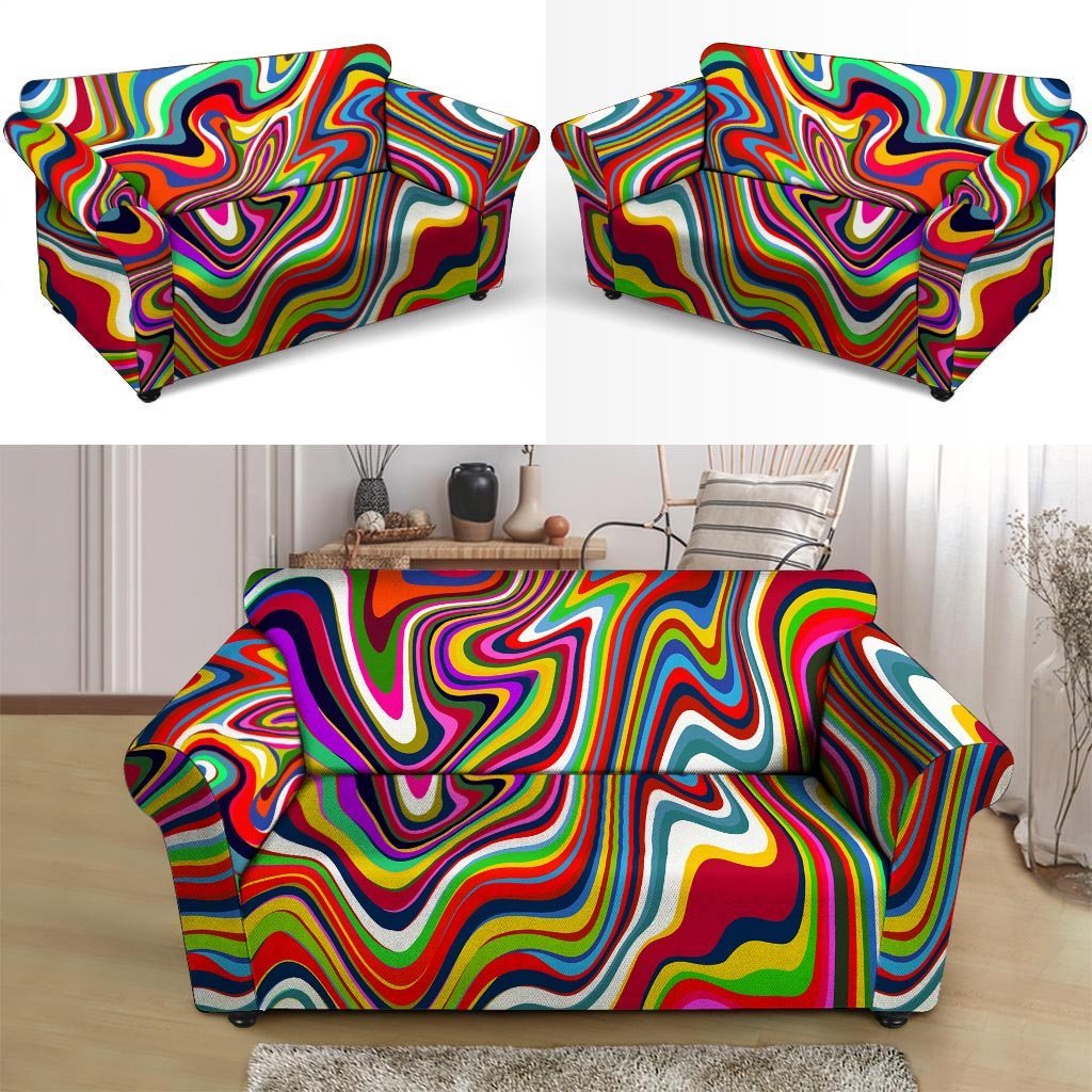 Abstract Ink Paint Loveseat Cover-grizzshop