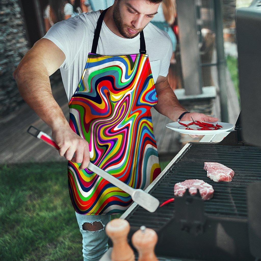 Abstract Ink Paint Men's Apron-grizzshop