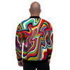 Abstract Ink Paint Men's Bomber Jacket-grizzshop