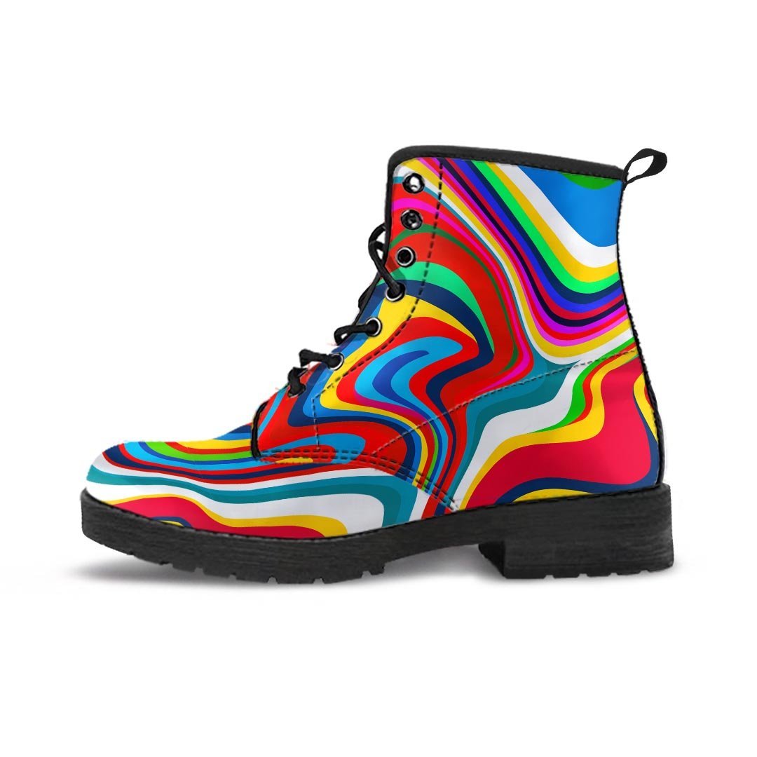 Abstract Ink Paint Men's Boots-grizzshop