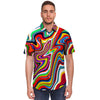 Abstract Ink Paint Men's Short Sleeve Shirt-grizzshop