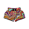 Abstract Ink Paint Muay Thai Boxing Shorts-grizzshop