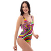 Abstract Ink Paint One Piece Swimsuite-grizzshop