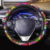 Abstract Ink Paint Steering Wheel Cover-grizzshop