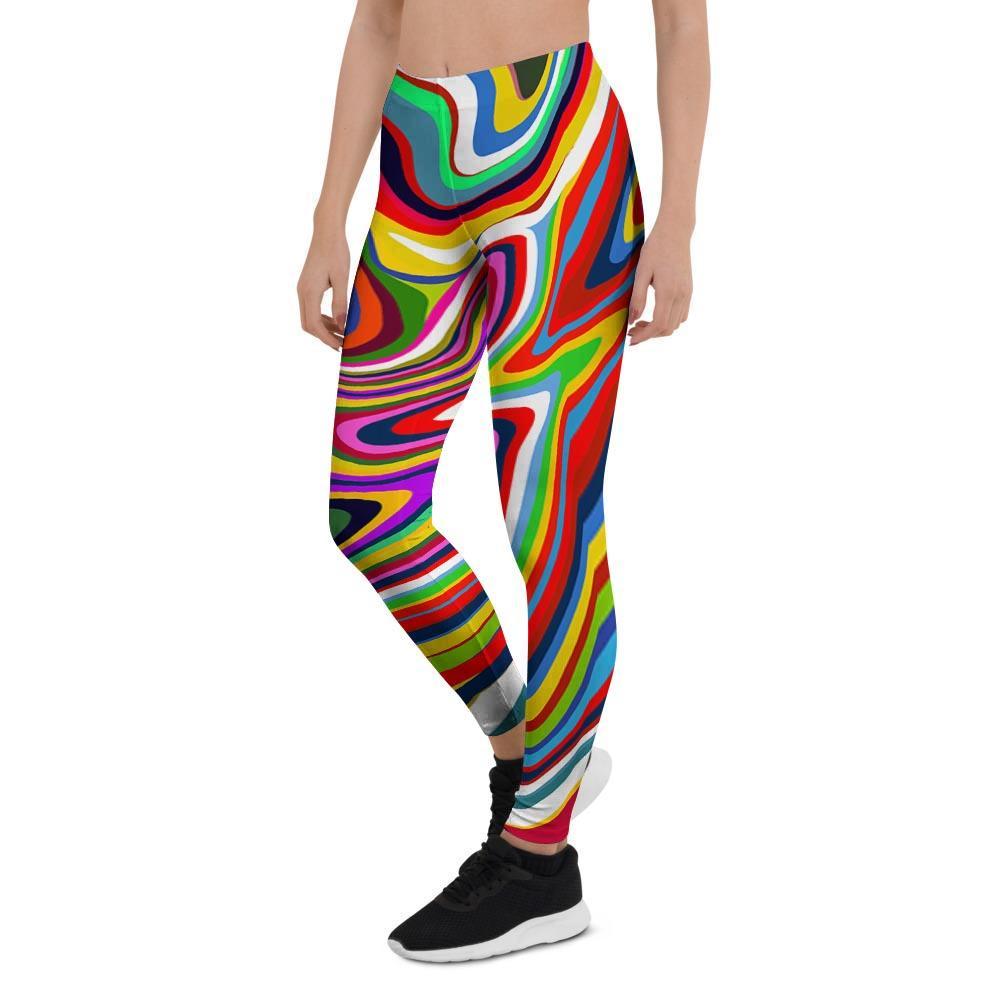 Abstract Ink Paint Women's Leggings-grizzshop