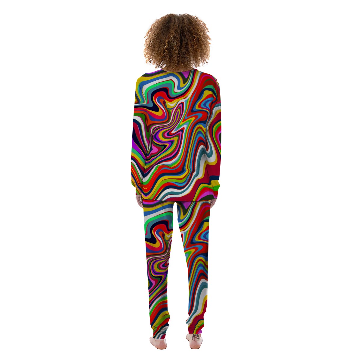 Abstract Ink Paint Women's Pajamas-grizzshop