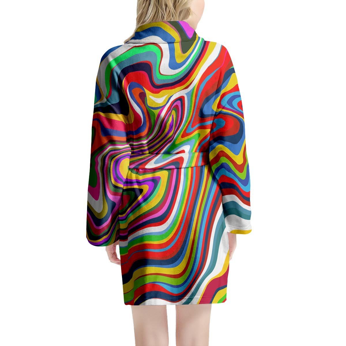 Abstract Ink Paint Women's Robe-grizzshop