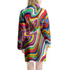 Abstract Ink Paint Women's Robe-grizzshop