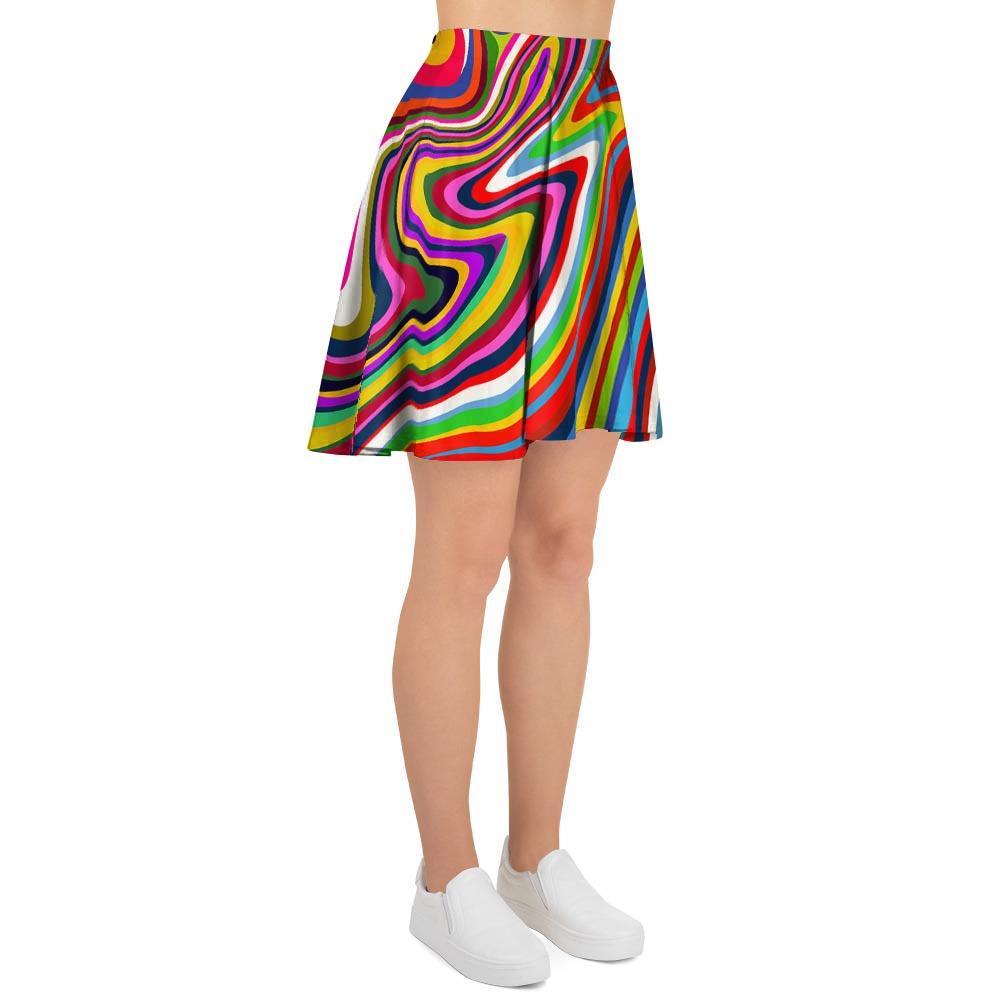 Abstract Ink Paint Women's Skirt-grizzshop