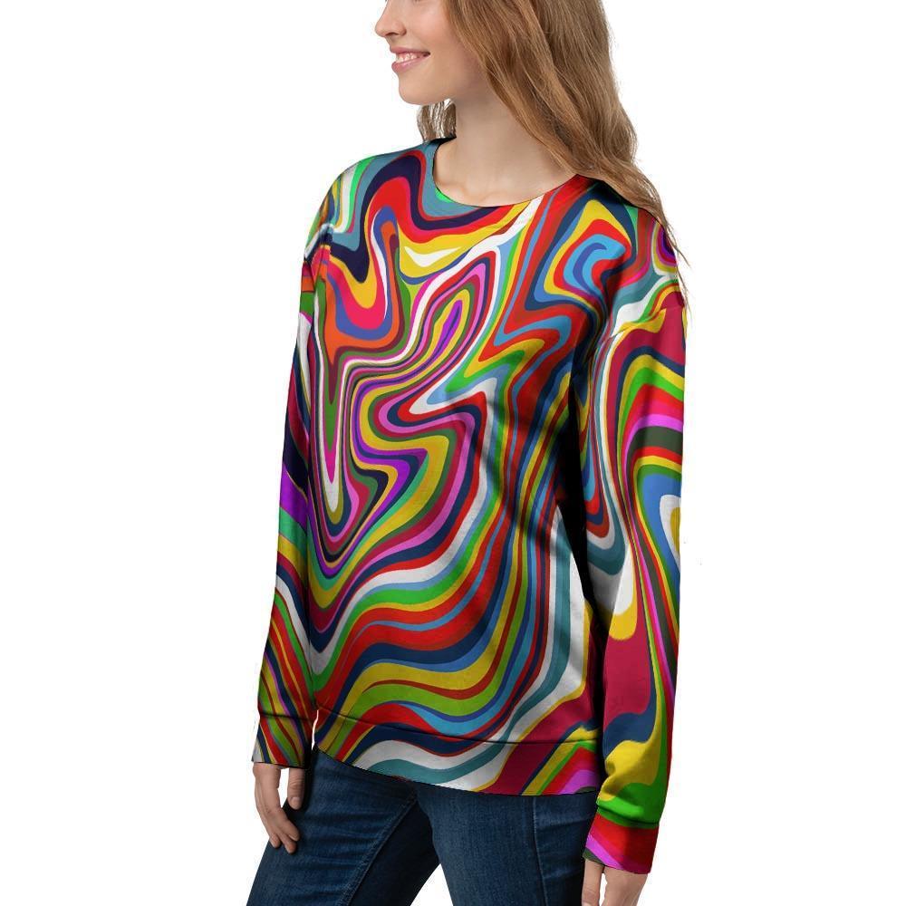 Abstract Ink Paint Women's Sweatshirt-grizzshop