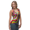 Abstract Ink Paint Women's Tank Top-grizzshop