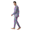 Abstract Leopard Tropical Pastel Print Pattern Men's Pajamas-grizzshop