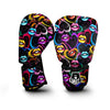 Abstract Lip Graffiti Print Boxing Gloves-grizzshop