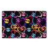 Abstract Lip Graffiti Print Door Mat-grizzshop