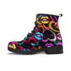 Abstract Lip Graffiti Print Men's Boots-grizzshop