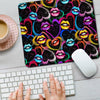 Abstract Lip Graffiti Print Mouse Pad-grizzshop